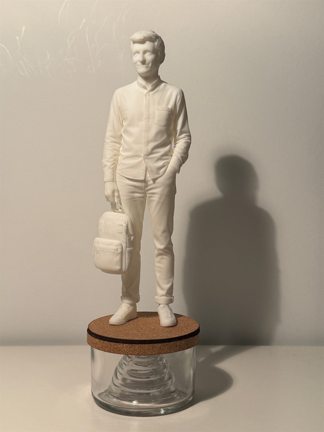 Statuette personnalisée d'un homme avec sa sacoche